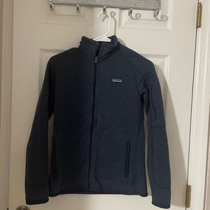 Patagonia full zip Better Sweater blue small